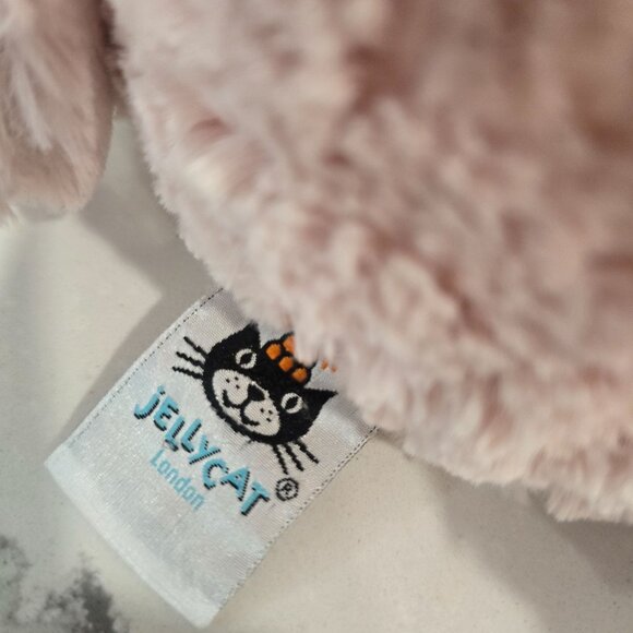 Jellycat Bashful Bunny Plush Pink Stuffed Animal 12" - Picture 5 of 13